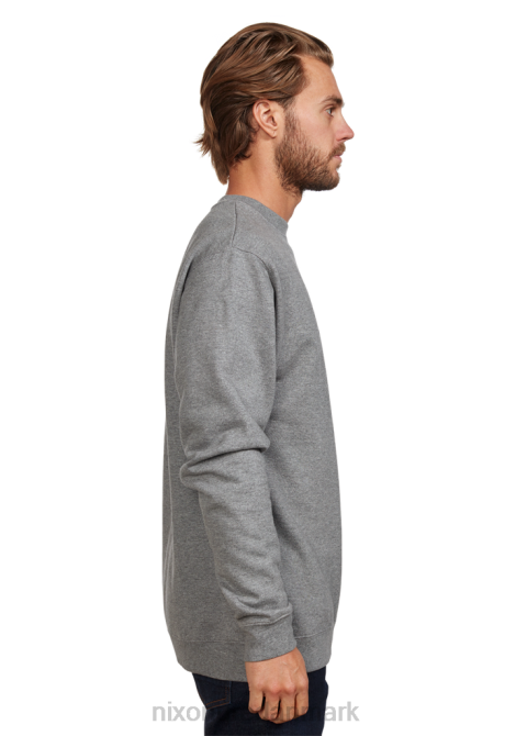 tøj Nixon rosas crew sweatshirt mørk gråmeleret/grå 06F4475