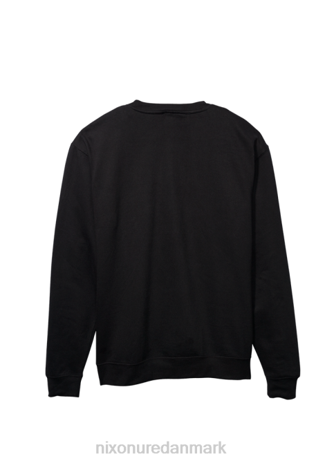 tøj Nixon rosas crew sweatshirt sort/rød 06F4474