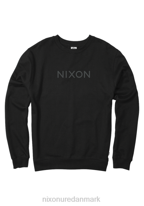tøj Nixon wordmark crew sweatshirt sort 06F4460