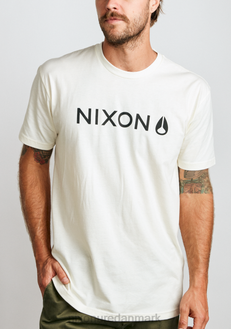 tøj Nixon basis repreve t-shirt naturlig/sort 06F4506