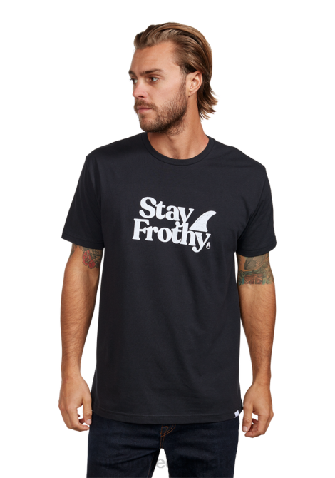 tøj Nixon forbliv skummende repreve t-shirt sort hvid 06F4514