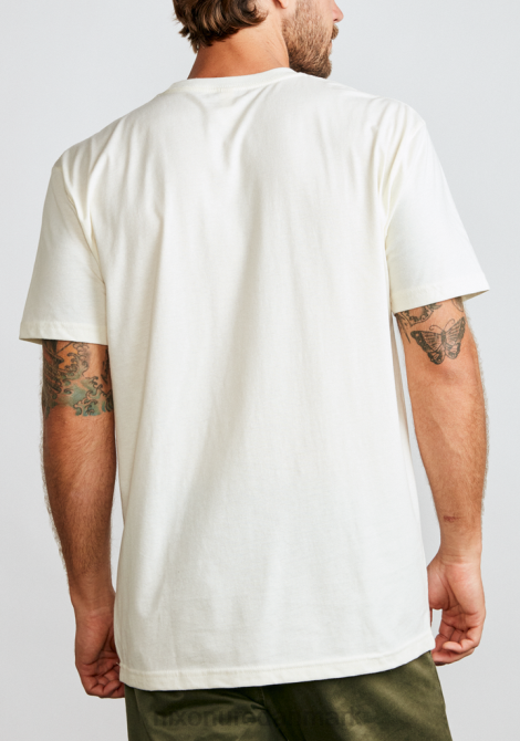 tøj Nixon og script eco-repreve t-shirt naturlig/sort 06F4502