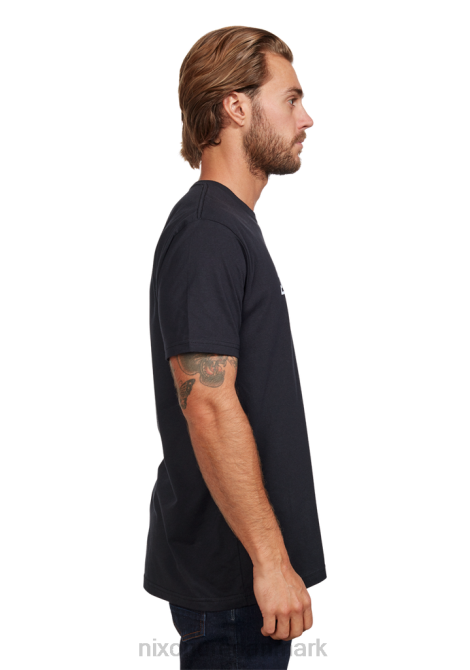 tøj Nixon og script eco-repreve t-shirt sort hvid 06F4499