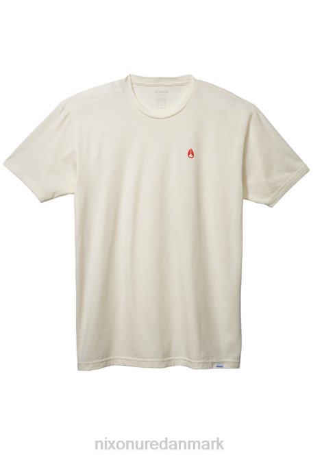 tøj Nixon spurv repreve t-shirt naturlig/rød 06F4496