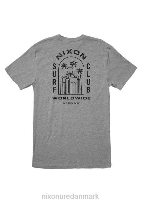 tøj Nixon tempel t-shirt mørk gråmeleret 06F4491