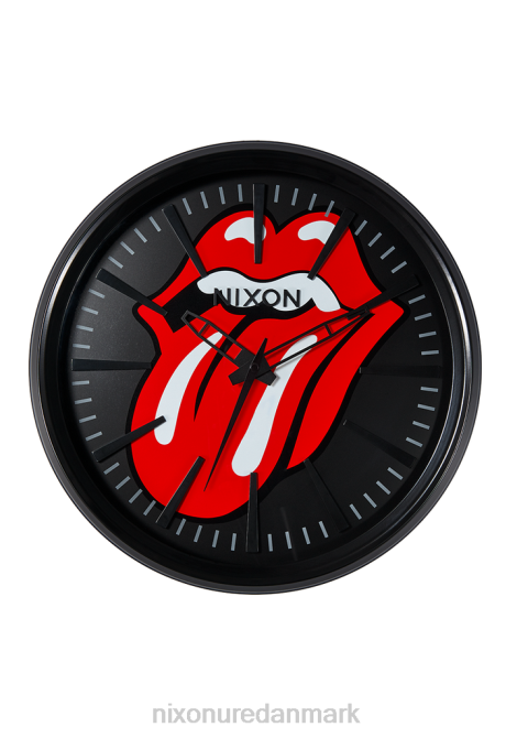 tilbehør Nixon rolling stones vagtvagt vægur sort 06F4574