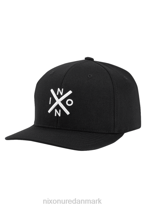 tilbehør Nixon bytte flexfit hat sort hvid 06F4411