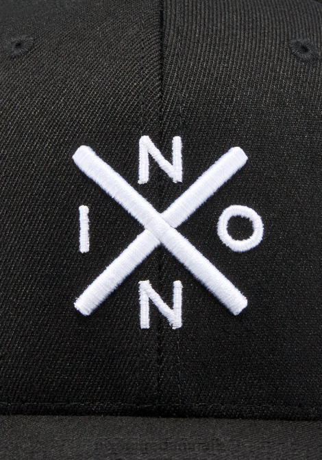 tilbehør Nixon bytte flexfit hat sort hvid 06F4411