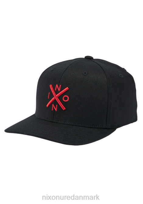 tilbehør Nixon bytte flexfit hat sort/rød 06F4414