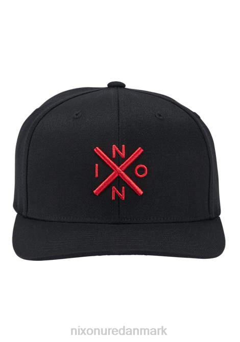 tilbehør Nixon bytte flexfit hat sort/rød 06F4414