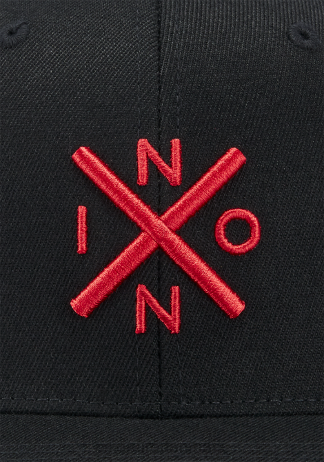 tilbehør Nixon bytte flexfit hat sort/rød 06F4414