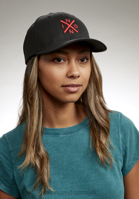 tilbehør Nixon bytte flexfit hat sort/rød 06F4414