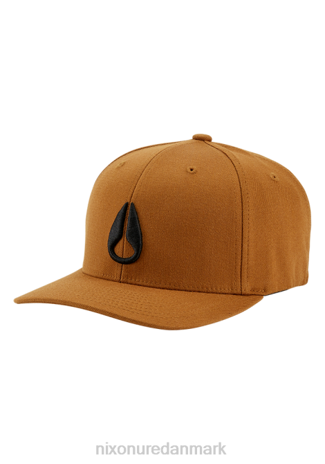 tilbehør Nixon dyb nede flexfit atletisk pasform hat brun/sort 06F4398
