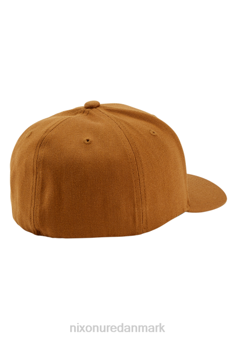tilbehør Nixon dyb nede flexfit atletisk pasform hat brun/sort 06F4398