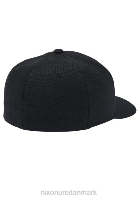 tilbehør Nixon dyb nede flexfit atletisk pasform hat sort/rød 06F4401