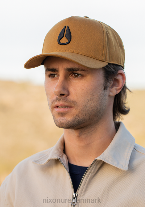 tilbehør Nixon dybt nede atletisk snapback brun/sort 06F4406