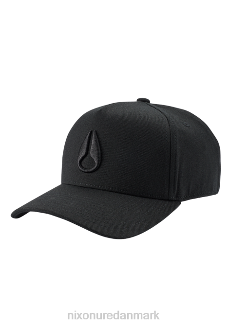 tilbehør Nixon dybt nede atletisk snapback helt sort/sort 06F4404