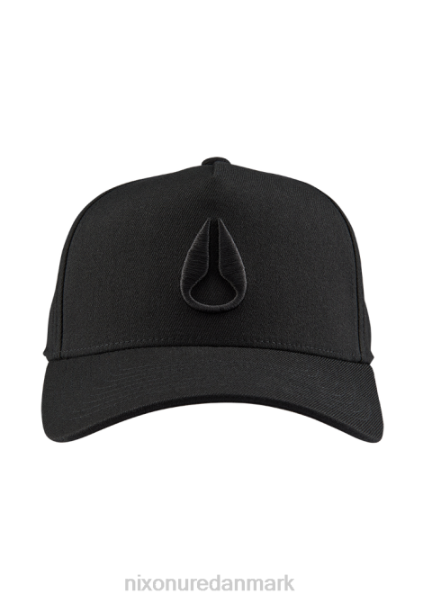 tilbehør Nixon dybt nede atletisk snapback helt sort/sort 06F4404