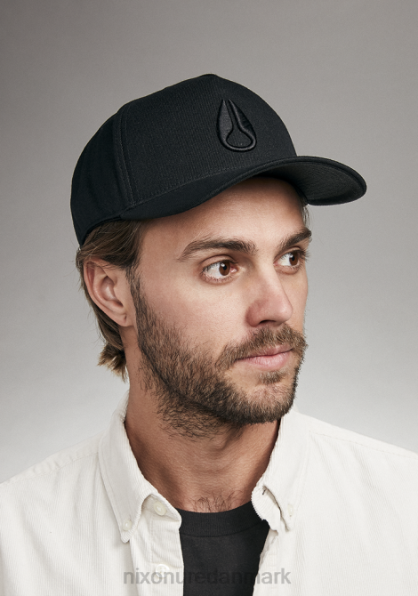 tilbehør Nixon dybt nede atletisk snapback helt sort/sort 06F4404