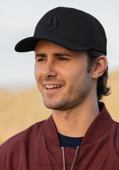 tilbehør Nixon dybt nede atletisk snapback helt sort/sort 06F4404