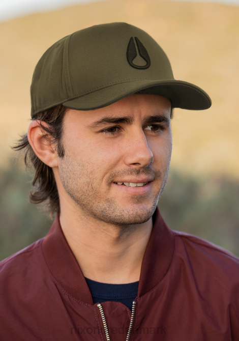 tilbehør Nixon dybt nede atletisk snapback oliven/sort 06F4405
