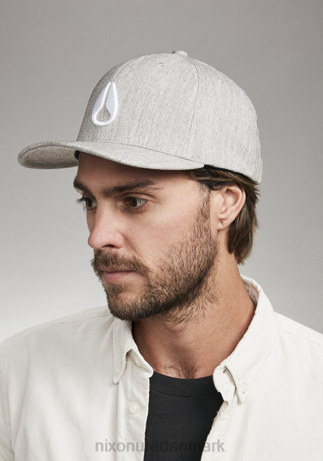 tilbehør Nixon dybt nede snapback gråmeleret/hvid 06F4425