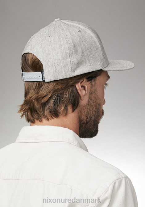tilbehør Nixon dybt nede snapback gråmeleret/hvid 06F4425
