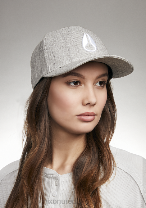 tilbehør Nixon dybt nede snapback gråmeleret/hvid 06F4425