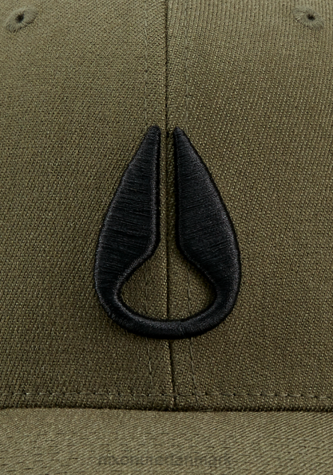 tilbehør Nixon dybt nede snapback oliven 06F4422
