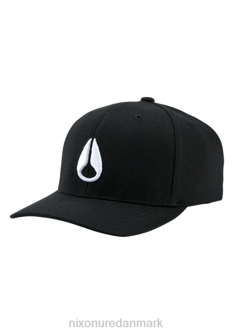 tilbehør Nixon dybt nede snapback sort hvid 06F4421