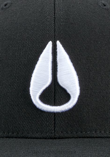 tilbehør Nixon dybt nede snapback sort hvid 06F4421