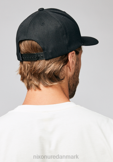 tilbehør Nixon dybt nede snapback sort hvid 06F4421