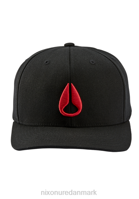 tilbehør Nixon dybt nede snapback sort/rød 06F4426
