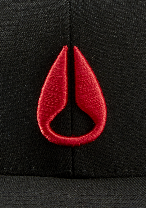 tilbehør Nixon dybt nede snapback sort/rød 06F4426