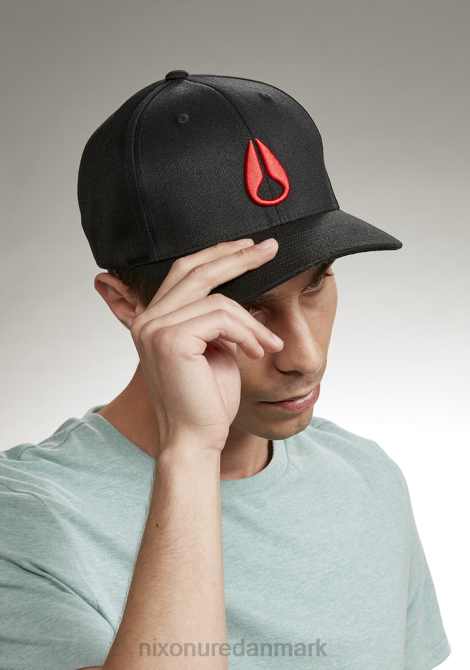 tilbehør Nixon dybt nede snapback sort/rød 06F4426