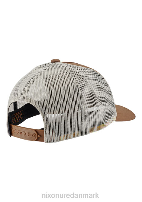 tilbehør Nixon ikonisk trucker hat brun/råhvid 06F4447