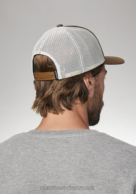 tilbehør Nixon ikonisk trucker hat brun/råhvid 06F4447