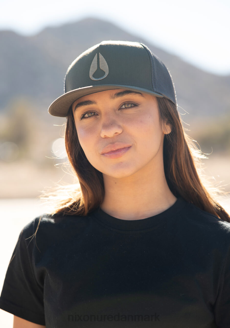 tilbehør Nixon ikonisk trucker hat mørk oliven 06F4445