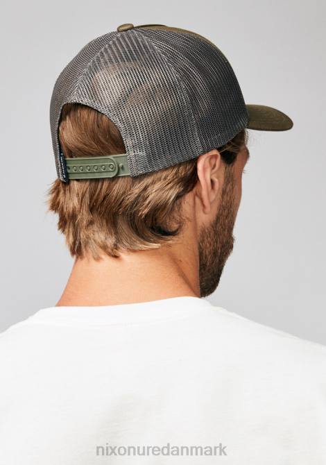 tilbehør Nixon ikonisk trucker hat mørk oliven 06F4445