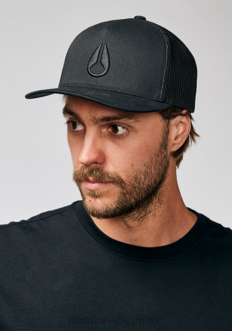 tilbehør Nixon ikonisk trucker hat sort 06F4443