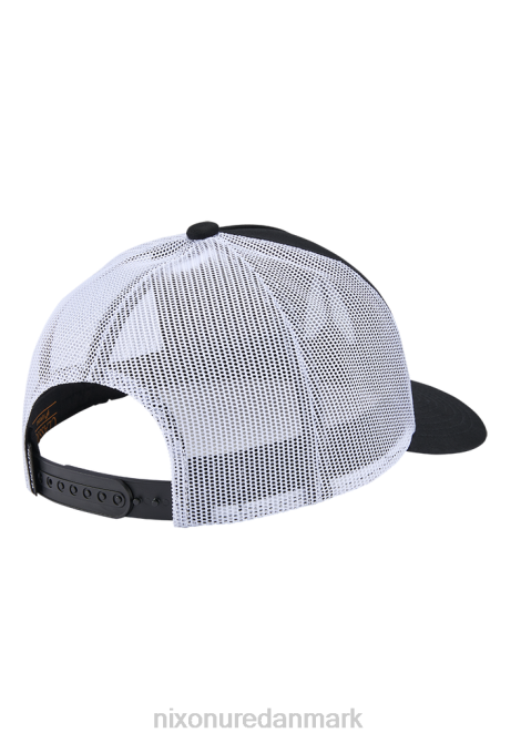 tilbehør Nixon ikonisk trucker hat sort hvid 06F4446