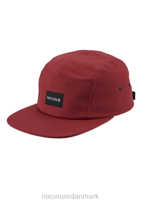 tilbehør Nixon mikey 5 panel hat bordeaux 06F4339