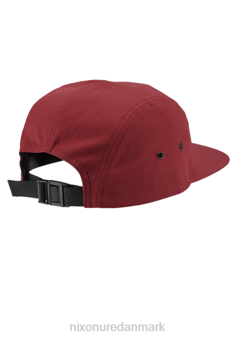 tilbehør Nixon mikey 5 panel hat bordeaux 06F4339