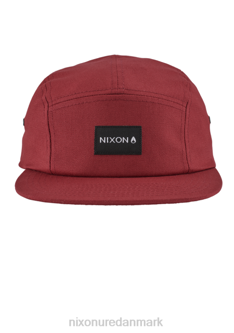 tilbehør Nixon mikey 5 panel hat bordeaux 06F4339