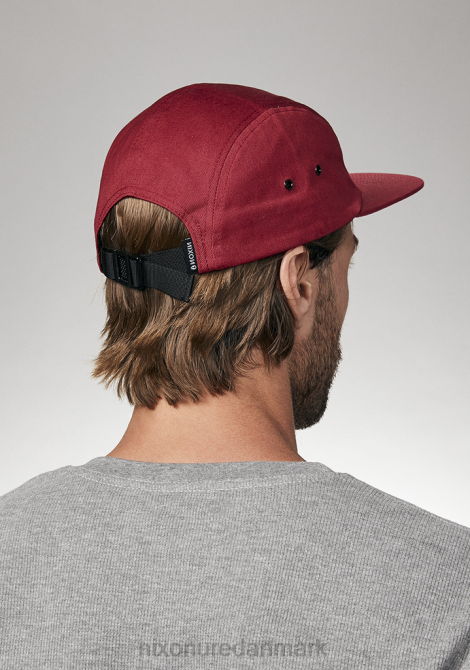 tilbehør Nixon mikey 5 panel hat bordeaux 06F4339