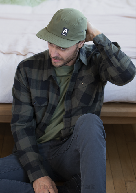 tilbehør Nixon mikey 5 panel hat oliven 06F4336