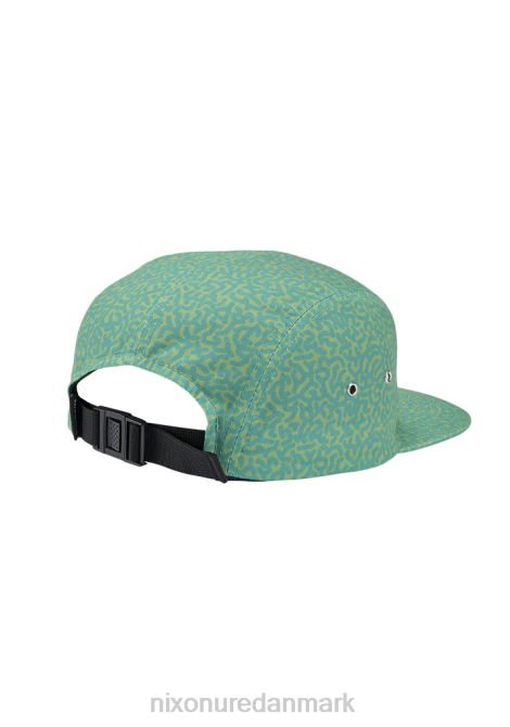 tilbehør Nixon mikey 5 panel hat squigg/grøn 06F4341