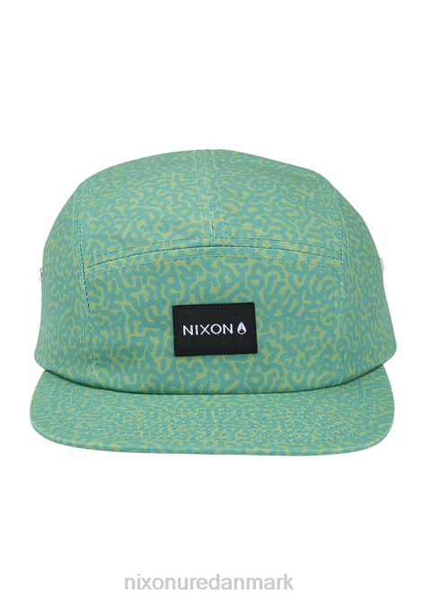 tilbehør Nixon mikey 5 panel hat squigg/grøn 06F4341
