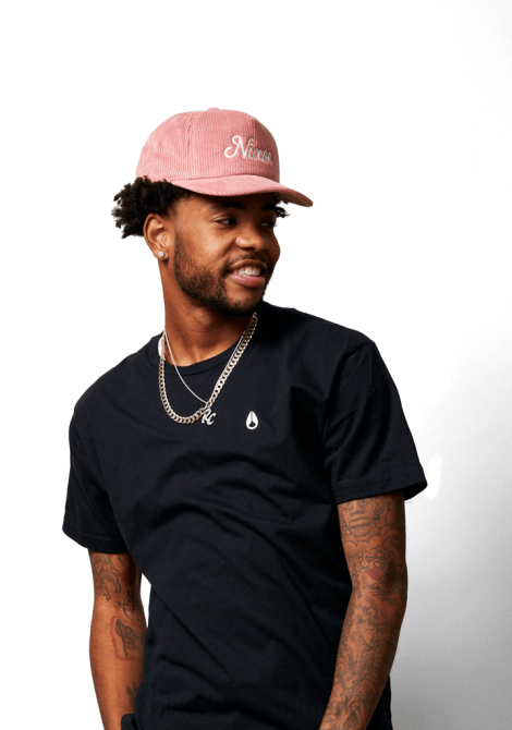 tilbehør Nixon suite og snapback støvet rose 06F4449