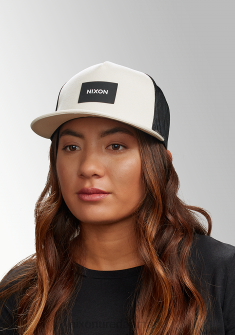 tilbehør Nixon team trucker hat creme/sort 06F4440